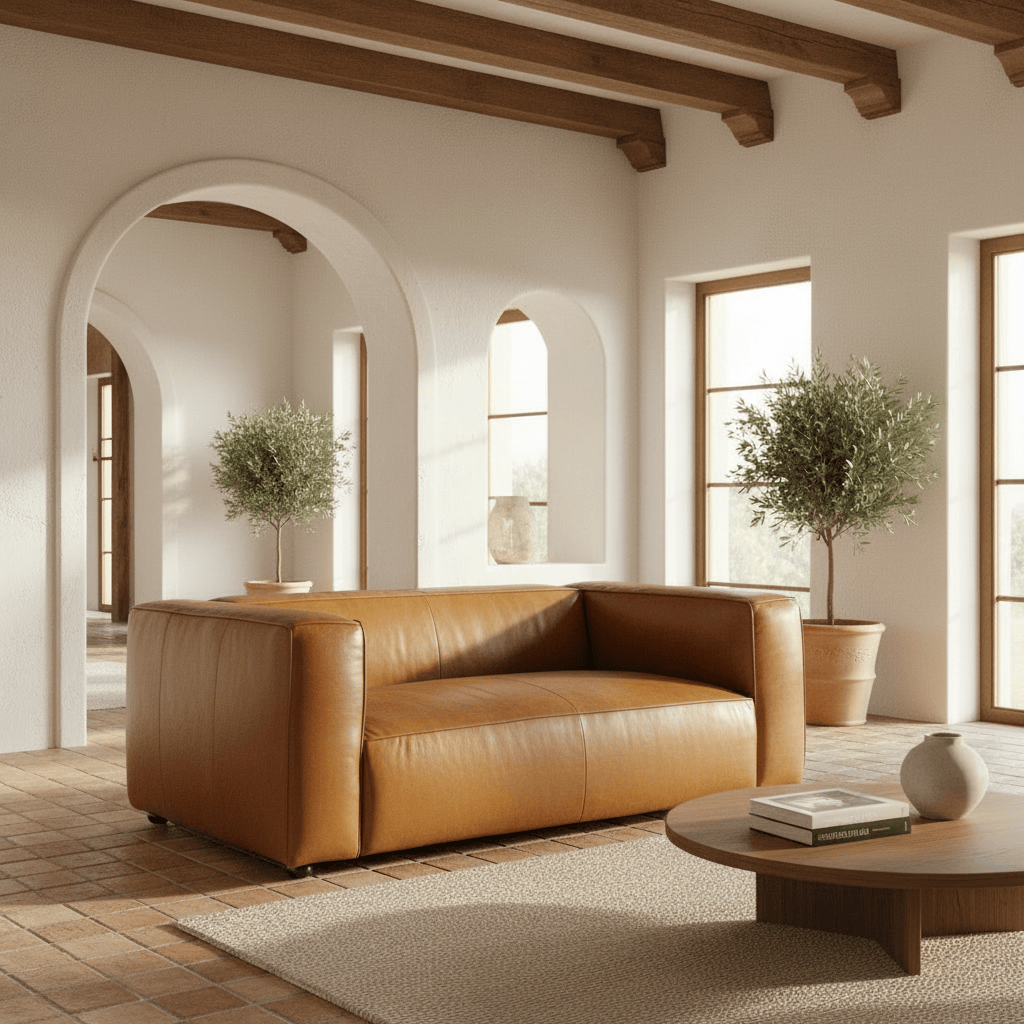 Manhattan 2 Seater Leather Sofa