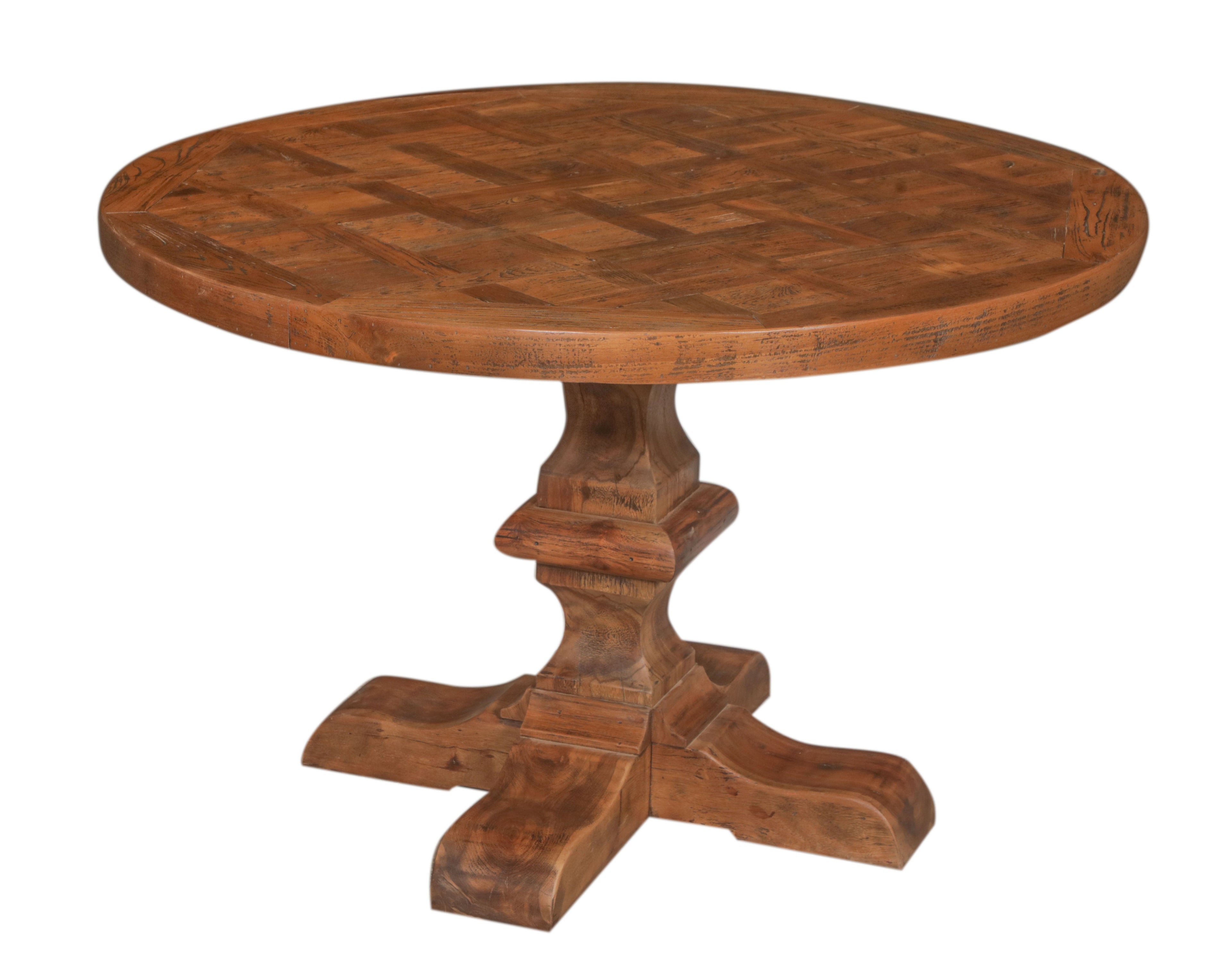 Manor Round Dining Table with Pedestal Base