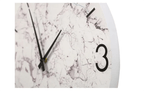 Marble Look Wall Clock - White