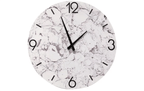 Marble Look Wall Clock - White