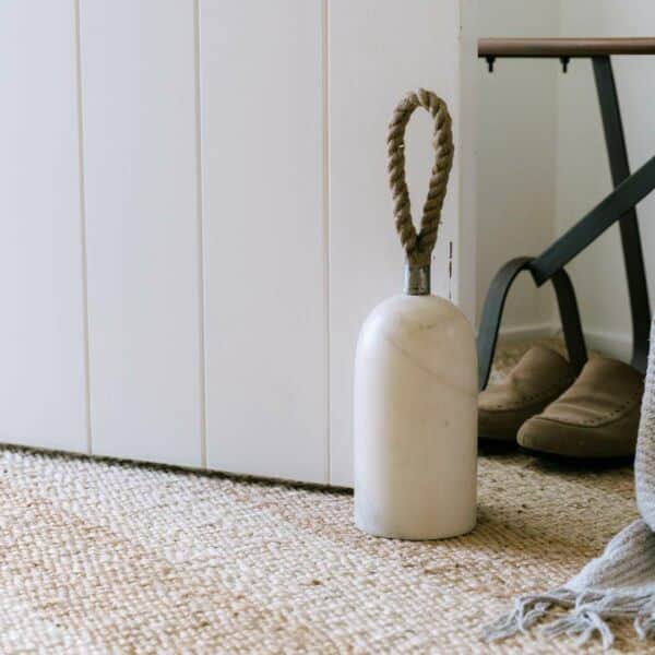 Marble with Rope Handle Door Stopper