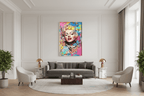 Marilyn Pop Wall Art with Neon Lights
