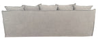 Marsala Slip Cover Sofa with Reversible Chaise - Grey