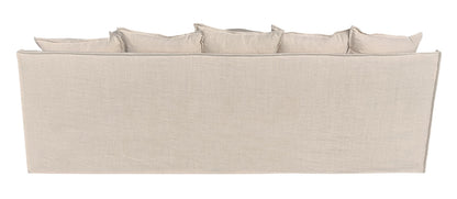 Marsala Slip Cover Sofa with Reversible Chaise  - Salt & Pepper