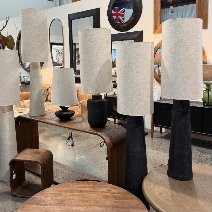 Lorenzo Floor Lamp - Black 140cm
