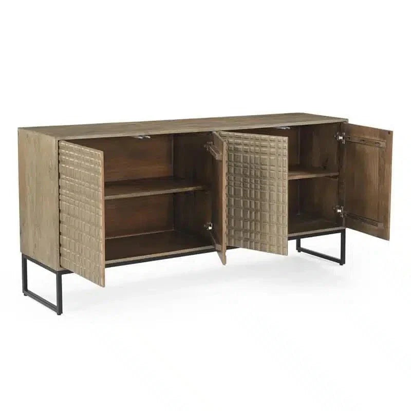 Max 4 Door Sideboard - Vintage Brown