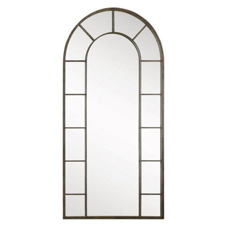 Arch Gold Metal Floor Mirror