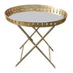 Metal Cross Table - Gold