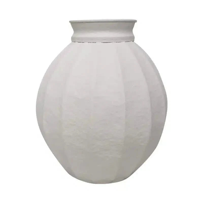 Metal Vessel Daphne - White