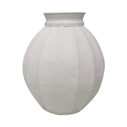 Metal Vessel Daphne - White