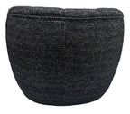 Milly Swivel Accent Chair - Black & Silver