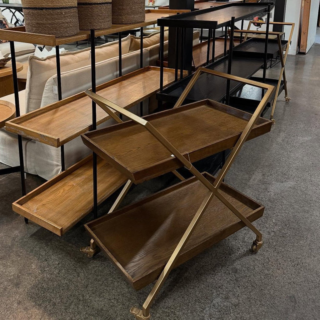 Monterey Bar Cart - Brass