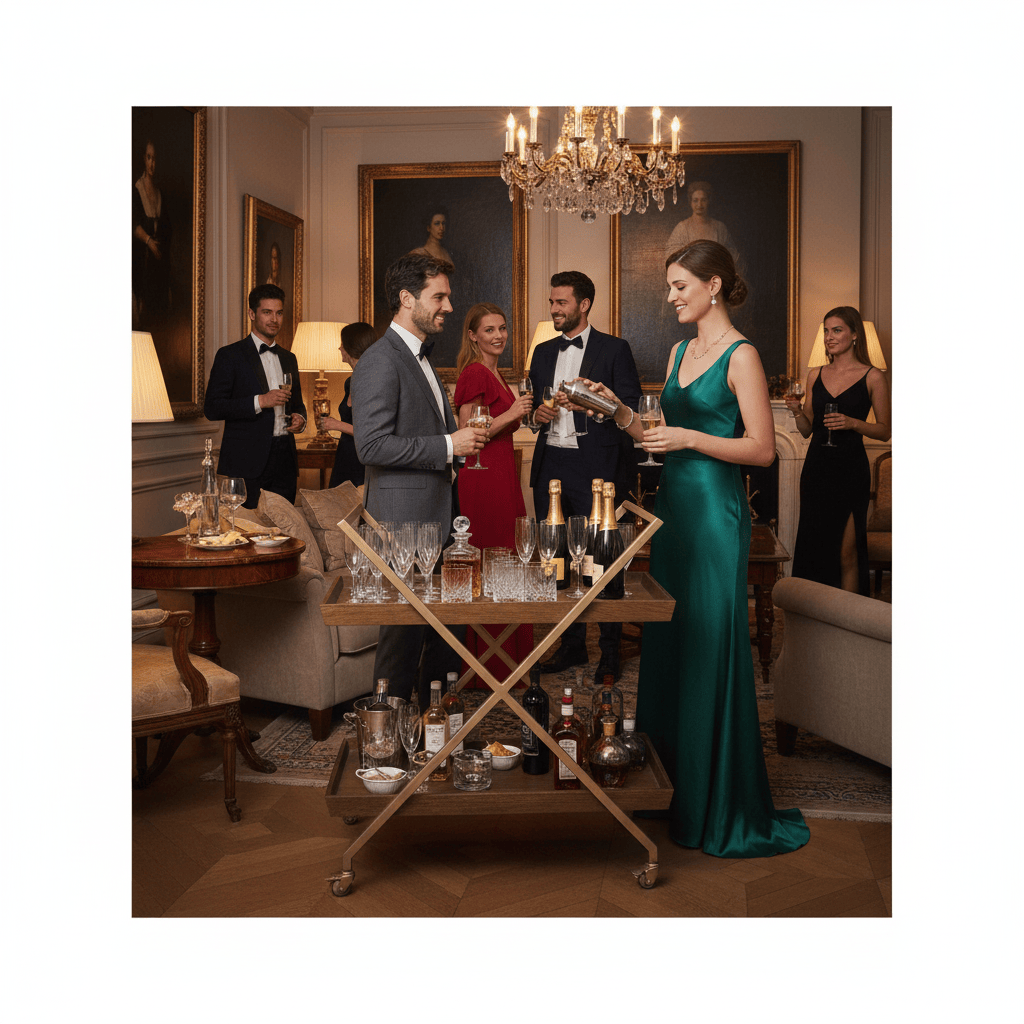 Monterey Bar Cart - Brass