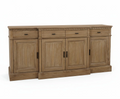 Montpellier 4 Door 4 Drawer Sideboard – Natural