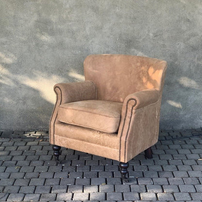Mortimer Vintage Leather Armchair - Camel