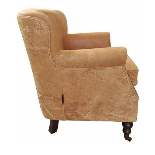 Mortimer Vintage Leather Armchair - Camel