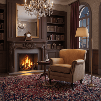 Mortimer Vintage Leather Armchair - Camel
