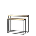 Naples Aluminium and Iron Console Table Set of 2 at Online8 Furniture Auckland NZ