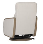 Oakmount Electric Recliner & Swivel Chair - White & Natural