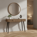Old Elm 2 Drawer Writing Desk | Console Table