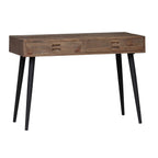 Old Elm 2 Drawer Writing Desk | Console Table