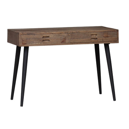 Old Elm 2 Drawer Writing Desk | Console Table