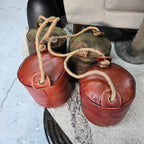 Old Leather Door Stopper - Russet