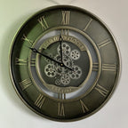 Old Town Wall Clock with Gears
