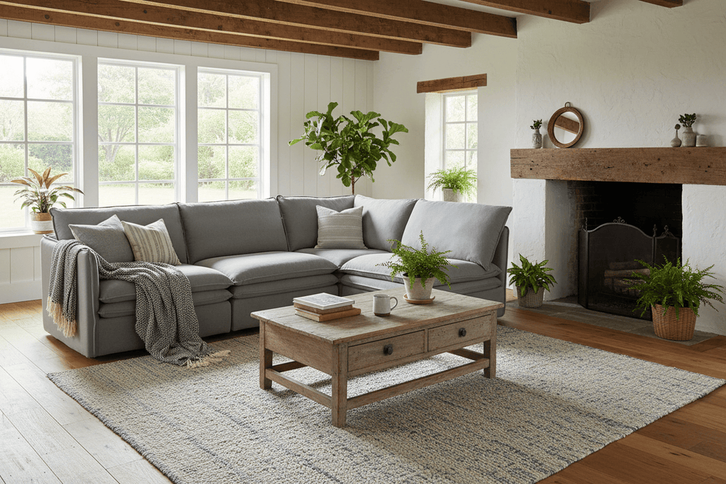 Omaha Sectional Corner Slipcover Sofa