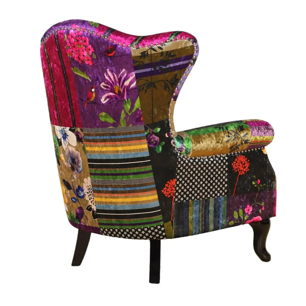 Paltrona Patchwork Wingback Armchair