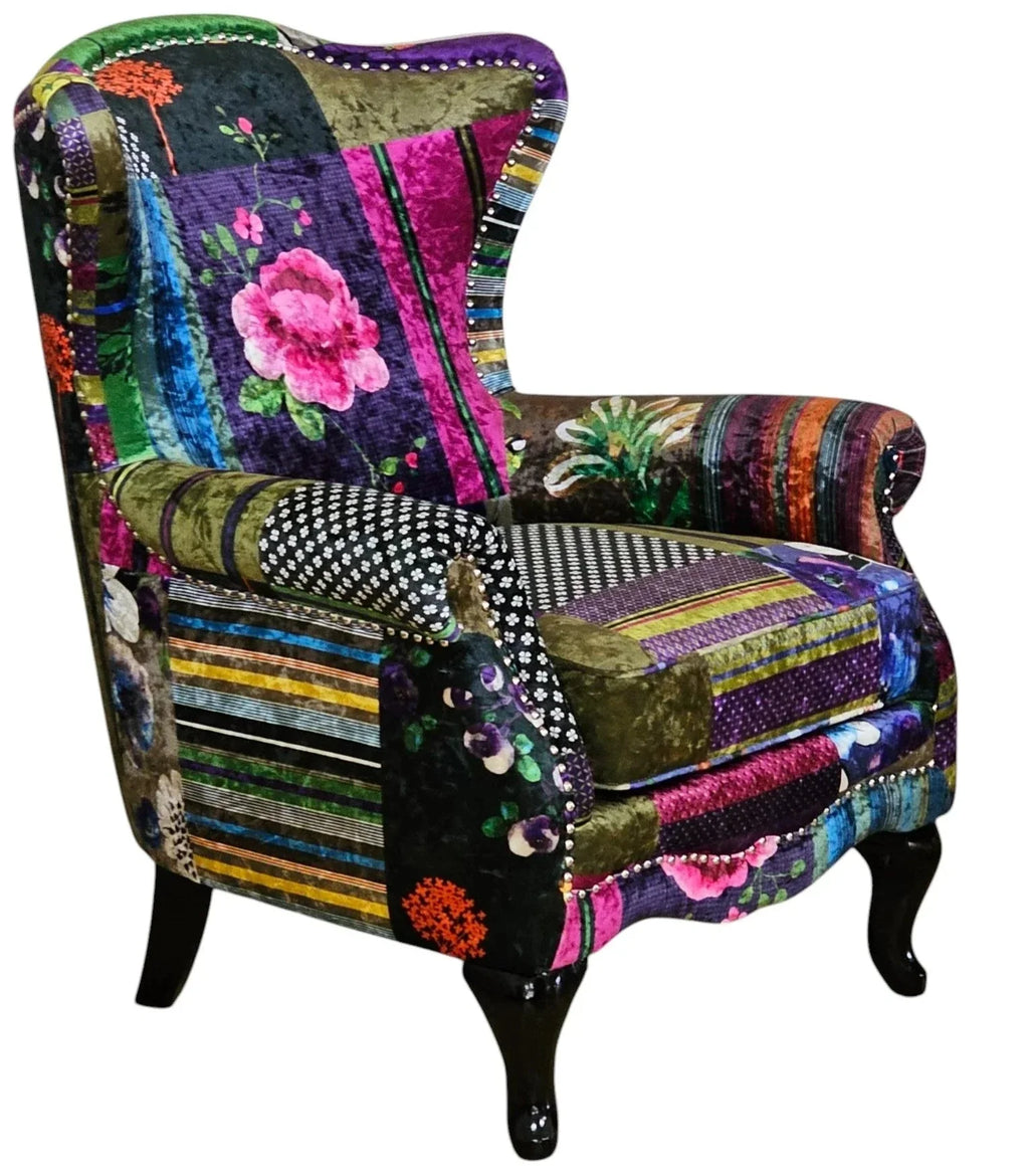 Paltrona Patchwork Wingback Armchair