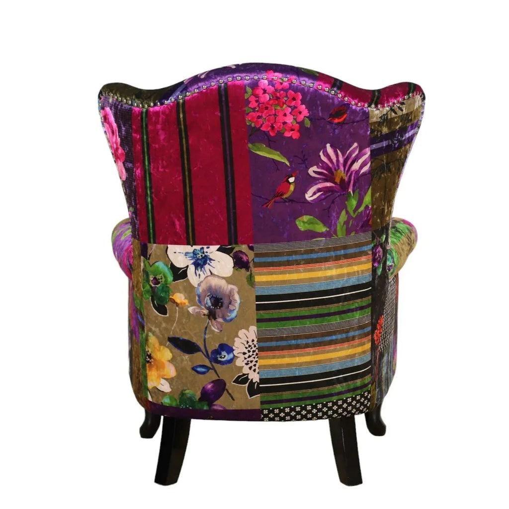 Paltrona Patchwork Wingback Armchair