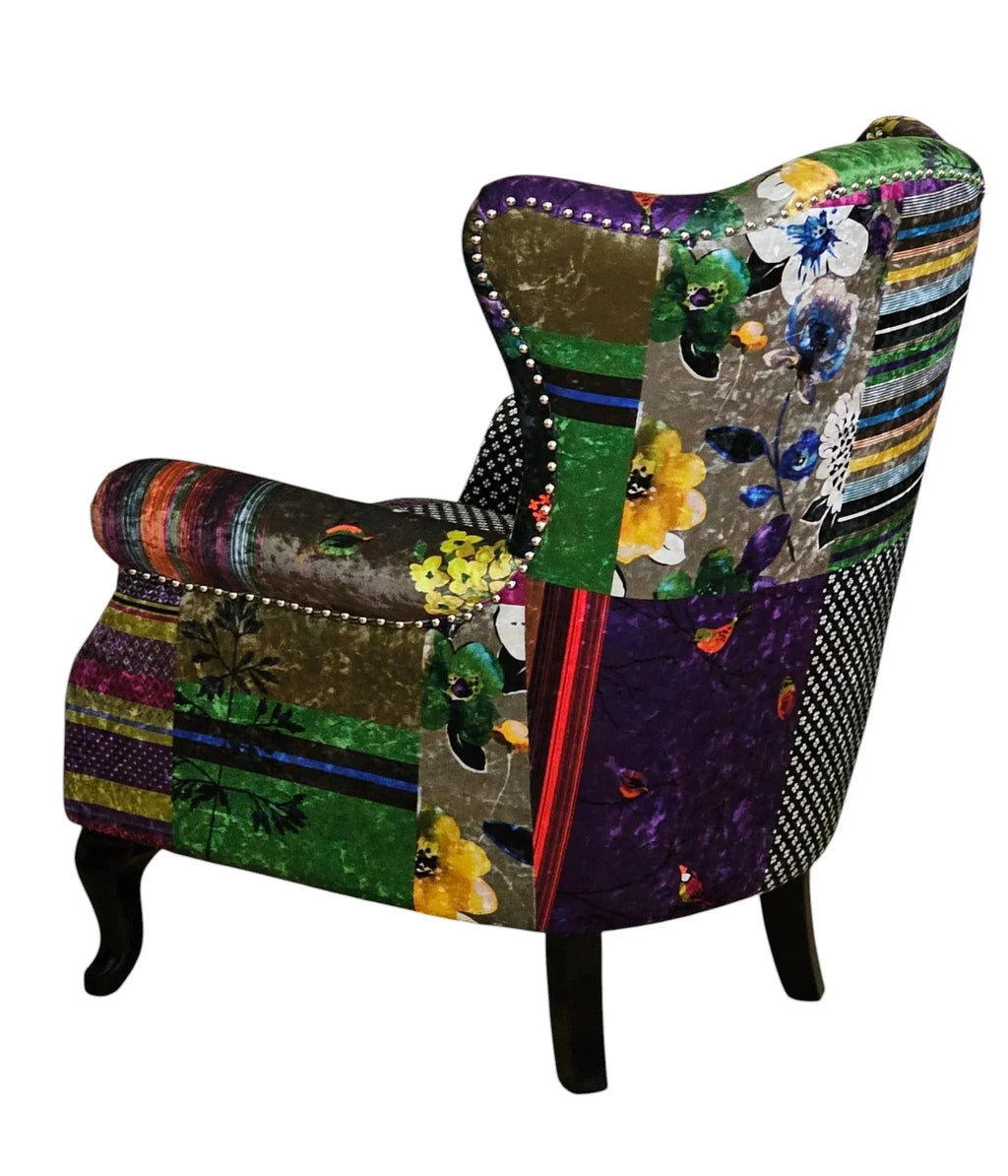Paltrona Patchwork Wingback Armchair