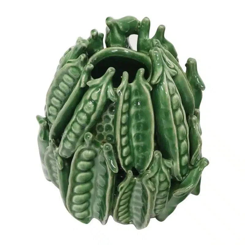 Pea Ceramic Vessel H:21cm Green