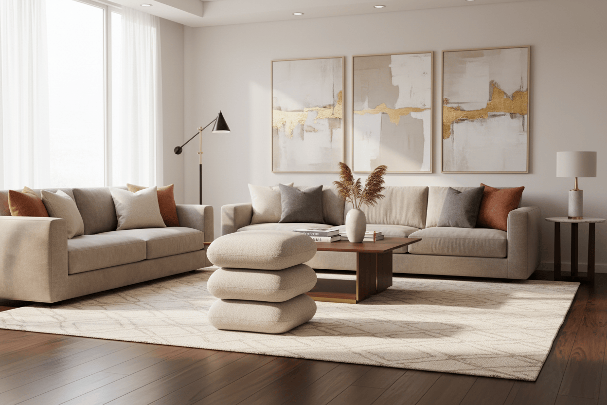 Pebble Swivel Stool | Ottoman at online8 furniture store Auckland