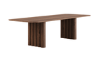 Pillar Dining Table - Brown Oak 2400mm