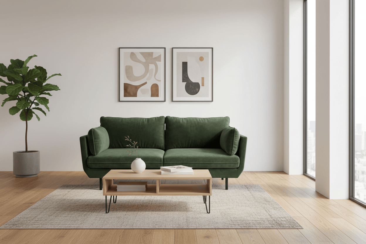 Polaris 2 Seater Sofa - Winter Moss
