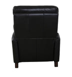 Pompei Aged Leather Recliner Chair - Belon Black
