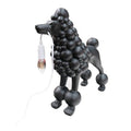 Poodle Table | Floor Lamp - Black