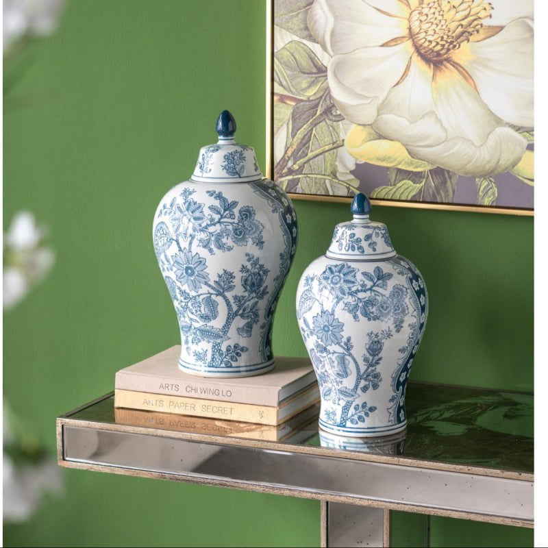 Porcelain Blue and White Ginger Jar