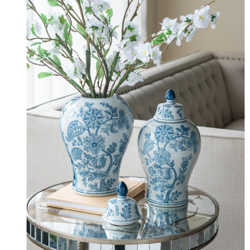 Porcelain Blue and White Ginger Jar