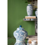 Porcelain Blue and White Lidded Jar