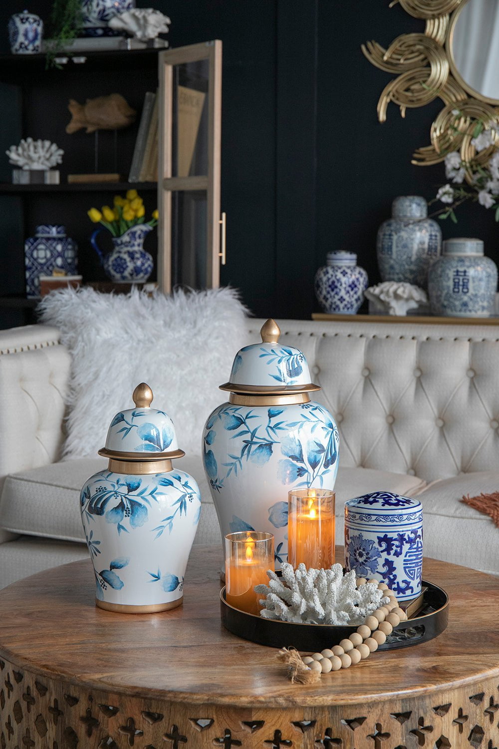 Porcelain Ginger Jar 35cm
