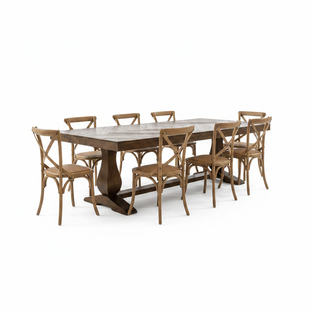 Prairie Parquet Dining Suite - 8 Seater