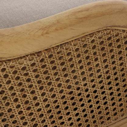 Randolph Wingback Rattan Occasional Chair