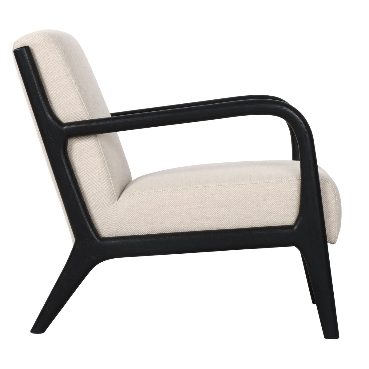 Renfrow Herringbone Armchair - Cream