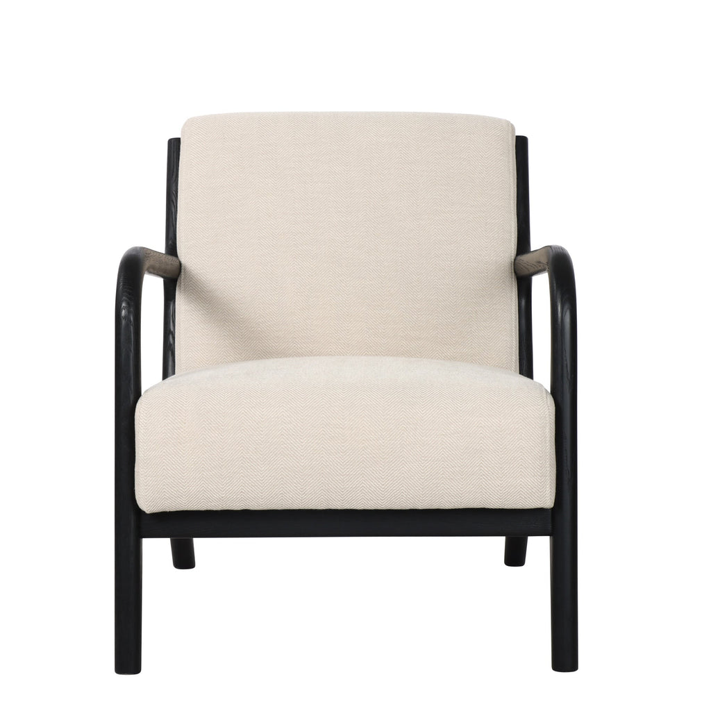 Renfrow Herringbone Armchair - Cream
