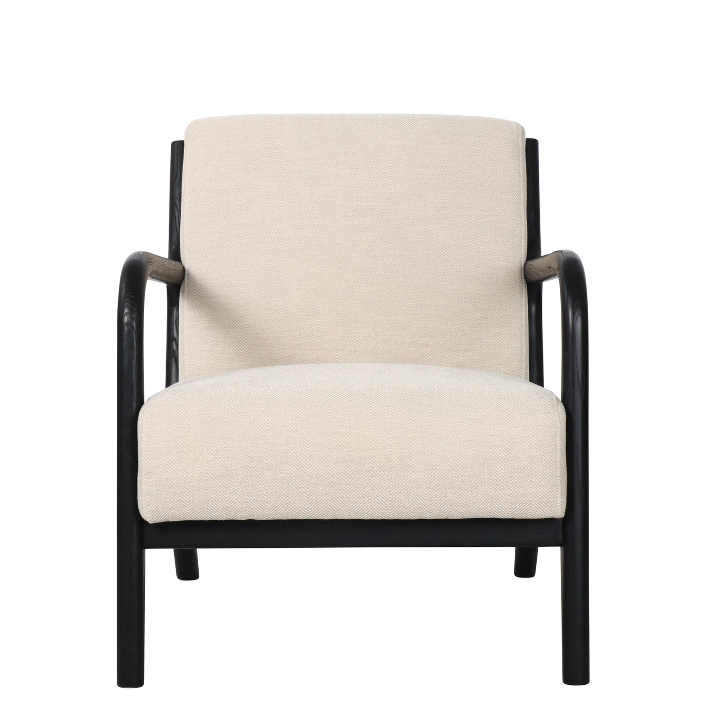 Renfrow Herringbone Armchair - Cream