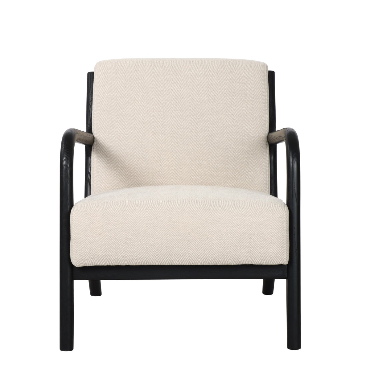 Renfrow Herringbone Armchair - Cream