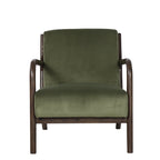 Renfrow Velvet Armchair - Olive